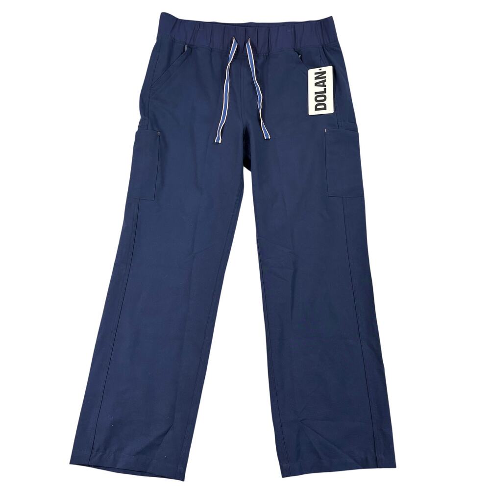 DOLAN District High Waisted CORE Scrub Pants XL Navy Straight Leg NWT
